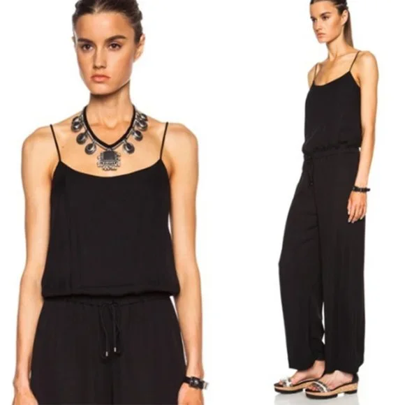 Haute Hippie Silk Keyhole Crossback Wide Leg Jumpsuit - Picture 2 of 10